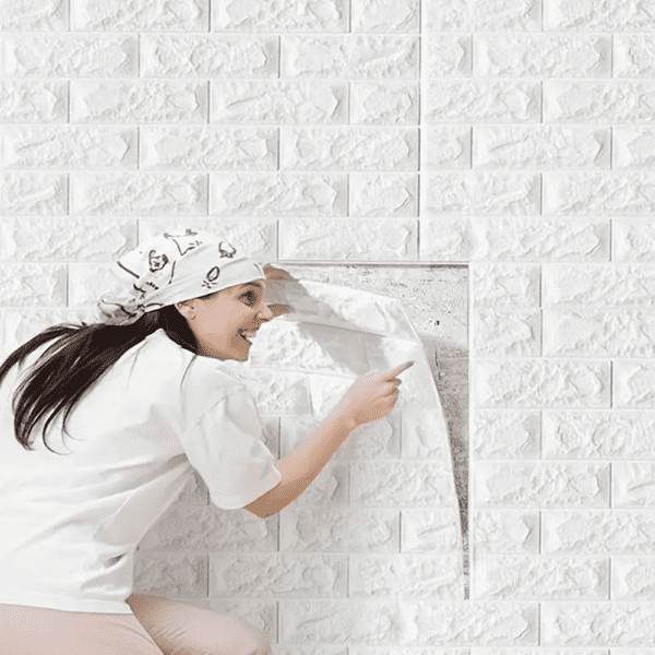 Adhesivo 3D de Pared Blanco Marmol - Super Ceramic Colombia