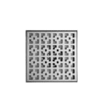 Sifón de Piso de 20 x 20 cm con rejilla de patrones cuadrados - Super Ceramic Colombia