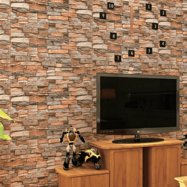 Adhesivo 3D de Pared Roca Roja - Super Ceramic Colombia