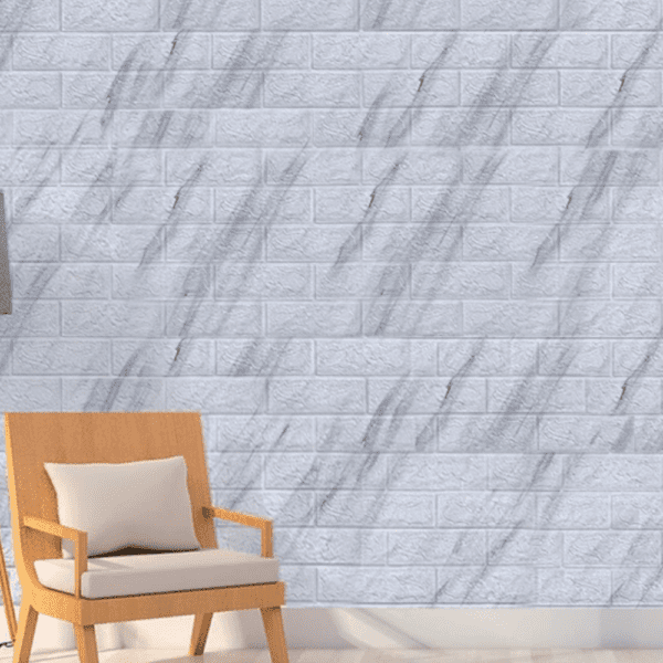 Adhesivo 3D de Pared Blanco Marmol - Super Ceramic Colombia