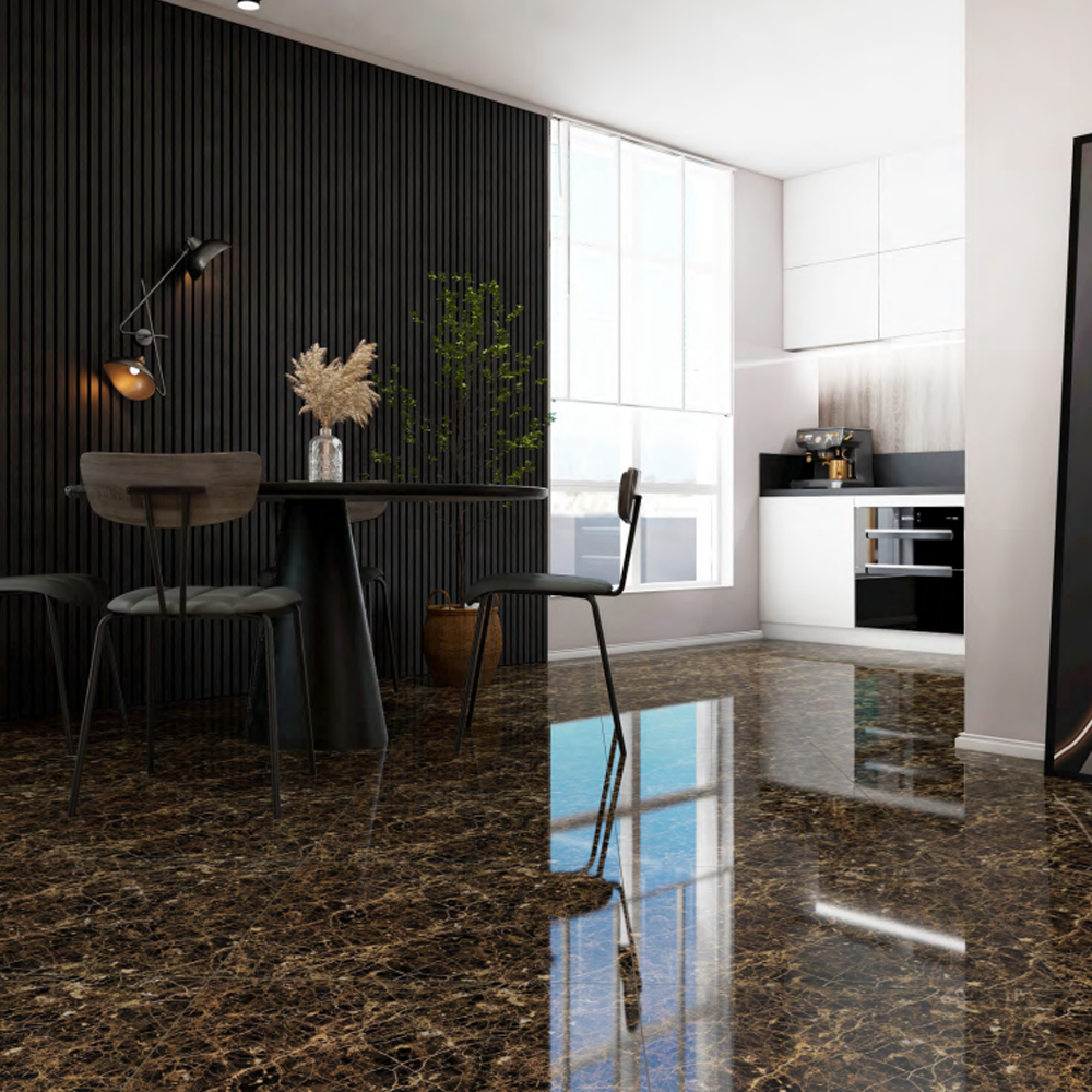 Baldosa Porcelanato Diamante Negro - Super Ceramic Colombia