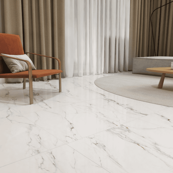 Baldosa Porcelanato Mármol Calacatta - Super Ceramic Colombia