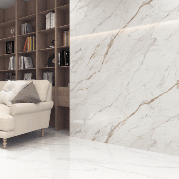 Baldosa Porcelanato Mármol Statuario Big - Super Ceramic Colombia