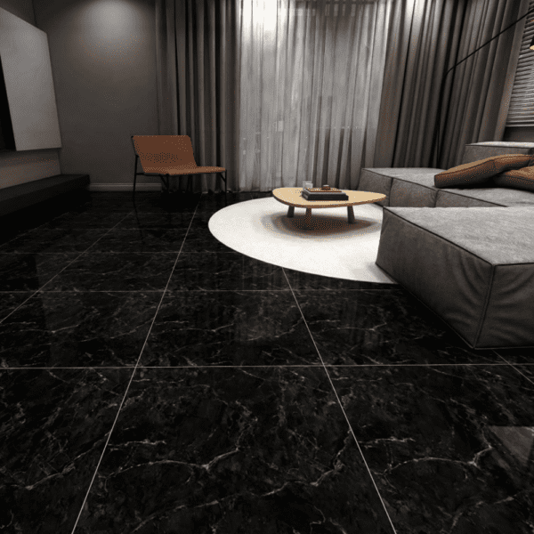 Baldosa Negra Porcelanato Caliza - Super Ceramic Colombia