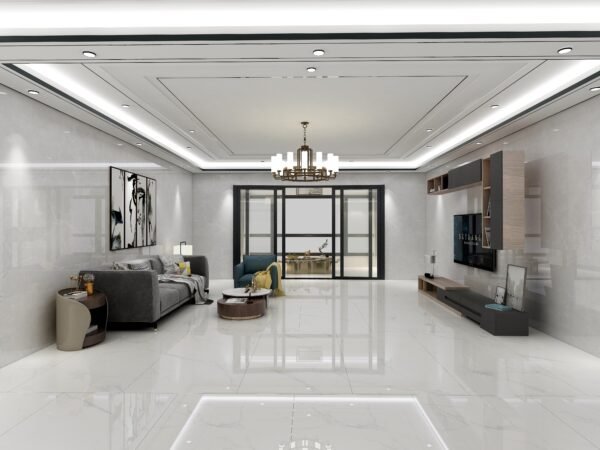 Baldosa Porcelanato Mármol White Zeus - Super Ceramic Colombia