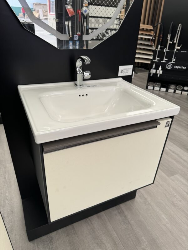 Combo de Mueble de Baño, Lavamanos y Grifo Shiitake QuickGlide - Super Ceramic Colombia