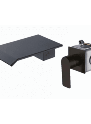 Grifo de Pared Cascada PureWave Black - Super Ceramic Colombia