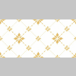 Baldosa Cerámica Manta Flores Oro - Super Ceramic Colombia