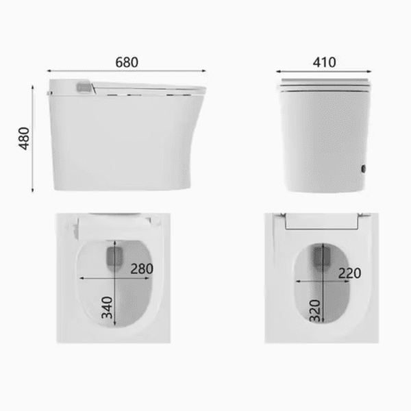Sanitario Inteligente AquaSphere Luxe - Super Ceramic Colombia