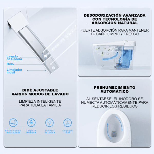 Sanitario Inteligente FlowCrest Modern - Super Ceramic Colombia