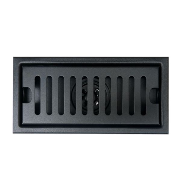 Rejilla Rectangular para Piso 20 x 10 cm Negra Rendijas Verticales - Super Ceramic Colombia