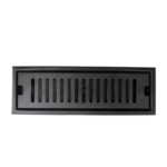 Rejilla Rectangular para Piso 30 x 10 cm Negra Rendijas Verticales - Super Ceramic Colombia