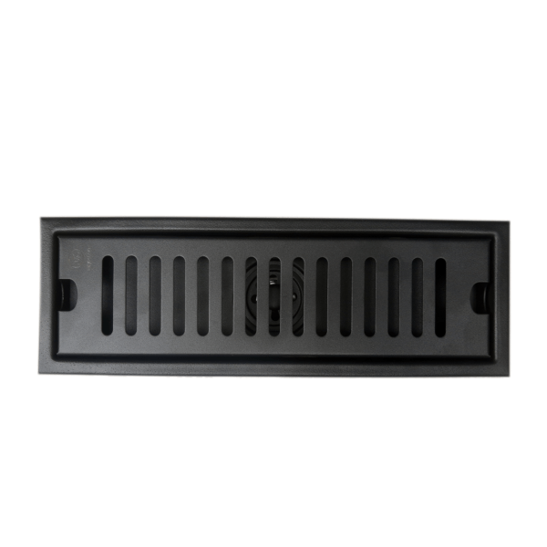Rejilla Rectangular para Piso 30 x 10 cm Negra Rendijas Verticales - Super Ceramic Colombia