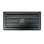 Rejilla para Piso 10 x 10 cm Negra Rendijas Horizontales - Super Ceramic Colombia