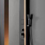 Columna de Ducha Hidromasaje Premium AquaSteel Pro con Bluetooth, Panel Multifunción y Efecto Lluvia - Super Ceramic Colombia