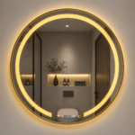 Espejo LED Redondo Inteligente 80x80 cm con Bluetooth y Antiempañante - Super Ceramic Colombia
