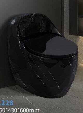 Sanitario One Piece Negro Mate de Diseño Minimalista - Super Ceramic Colombia