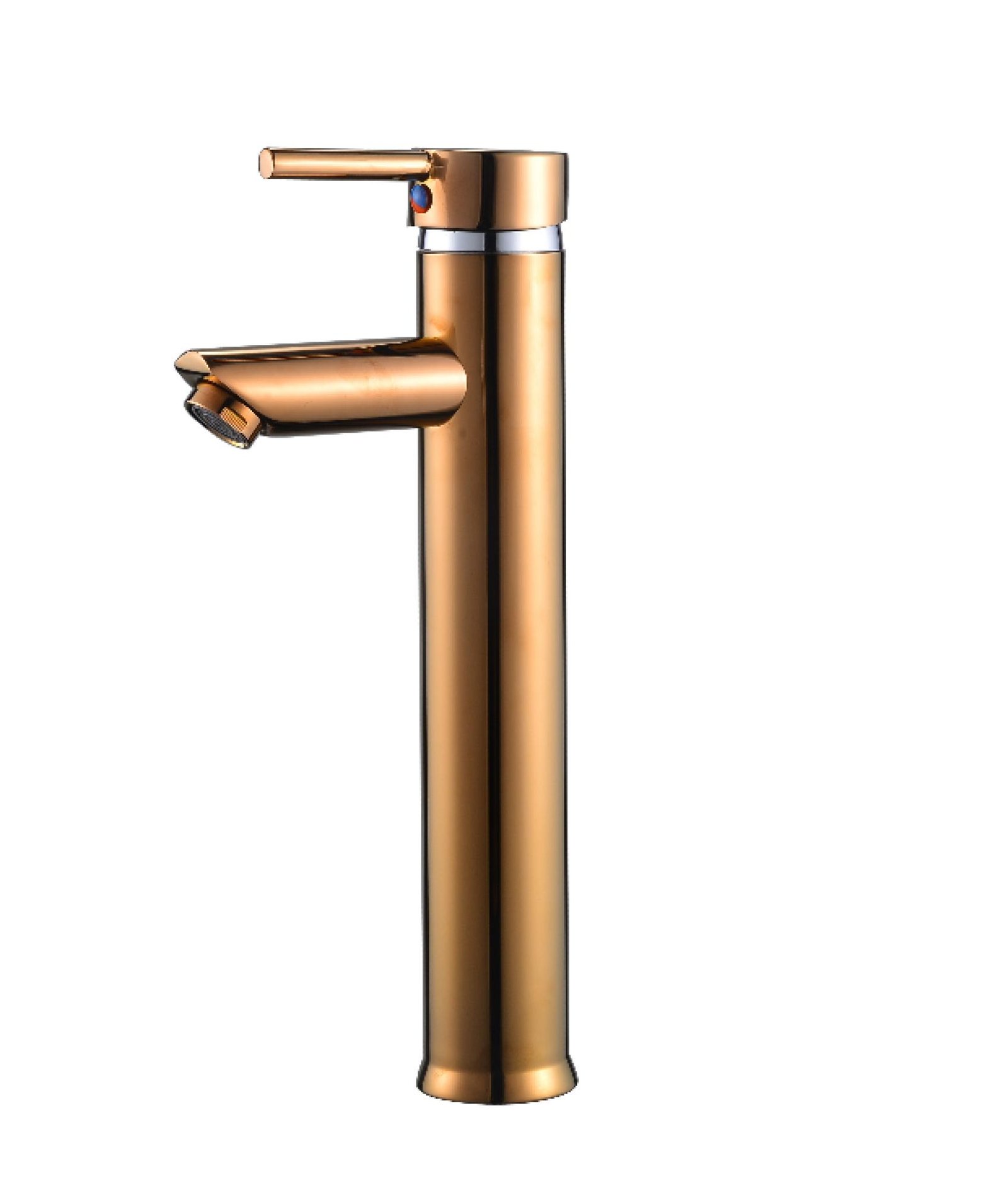 Grifo Monomando Alta Ébano Oro Rosa - Super Ceramic Colombia