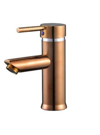 Grifo Monomando Alta Ébano Oro Rosa - Super Ceramic Colombia