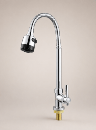 Grifo para Lavaplatos Cromado con manguera flexible, economico - Master Chef Flow - Super Ceramic Colombia