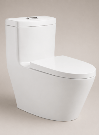 Sanitario One piece, blanco brillante - Elegance Throne - Super Ceramic Colombia