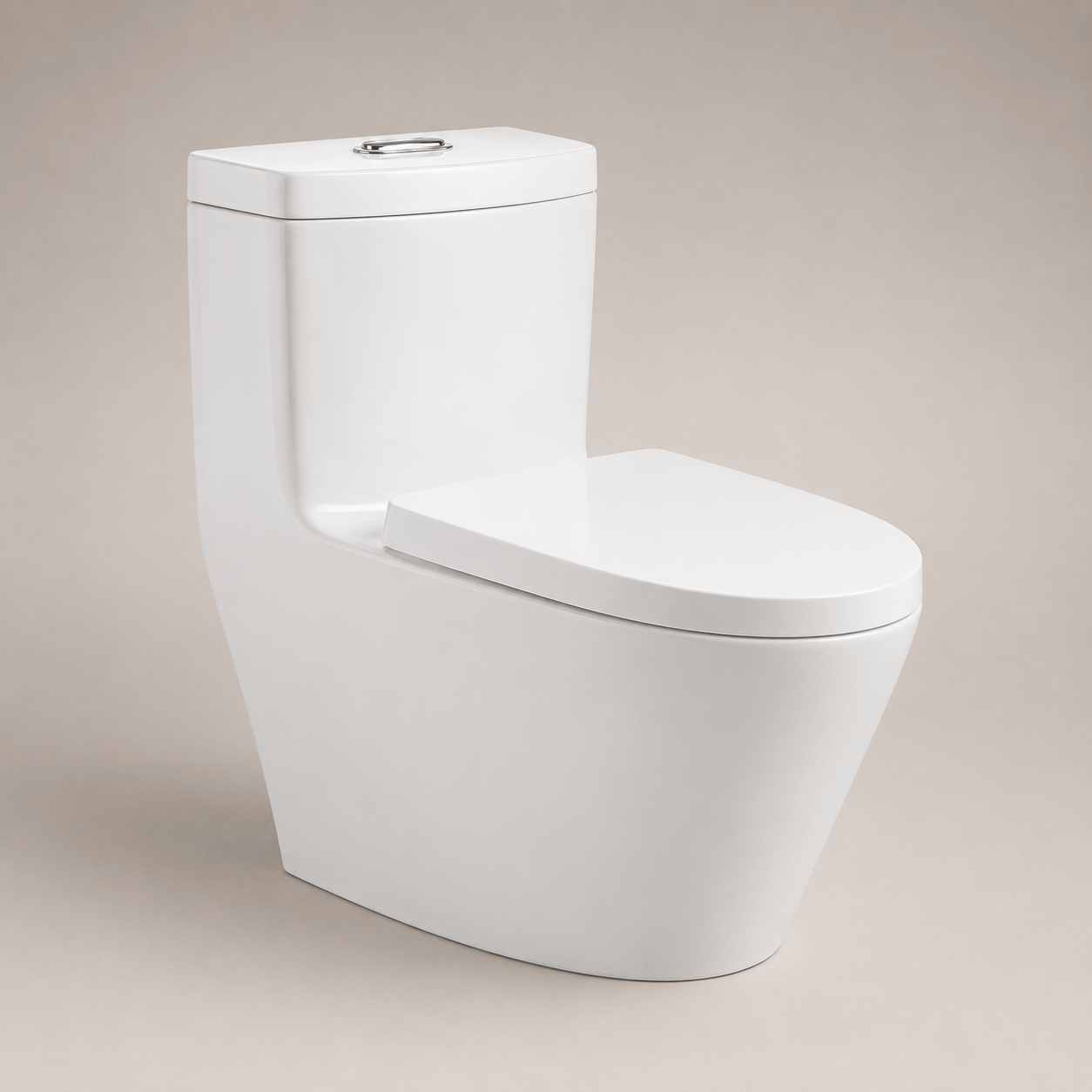 Sanitario One piece, blanco brillante - Elegance Throne - Super Ceramic Colombia