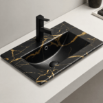 Lavamanos Rectangular de empotrar en mueble - Perla Blanca (Ref. BSA2875) - Super Ceramic Colombia