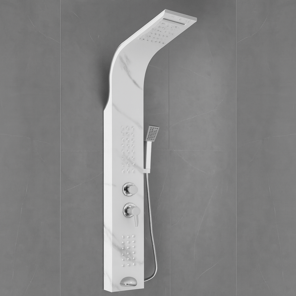 Ducha Blanco carrara - Cascada Real (Ref. BSA4639) - Super Ceramic Colombia