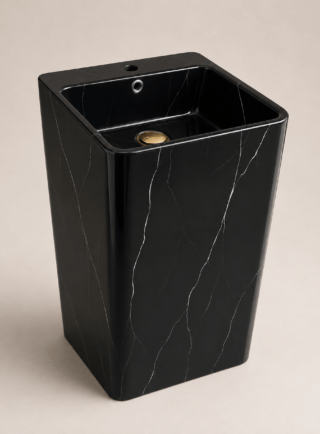 Lavamanos Tipo pedestal de base cuadrada - Aurora - Super Ceramic Colombia