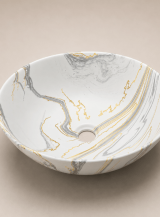 Lavamanos Redondo, tipo tazon - Elegance Oval (Ref. BSA2817) - Super Ceramic Colombia