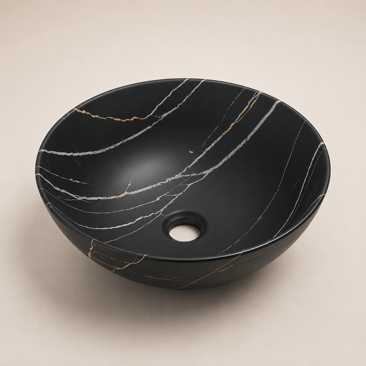 Lavamanos Redondo, tipo tazon - Luna Blanca - Super Ceramic Colombia