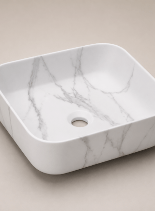 Lavamanos Cuadrado, de sobreponer - Elegance Oval - Super Ceramic Colombia