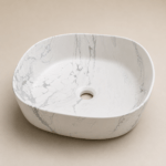 Lavamanos Cuadrado, de sobreponer - Crystal Basin (Ref. BSA2799) - Super Ceramic Colombia
