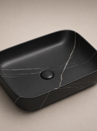Lavamanos Rectangular, de sobreponer - Ola Serena - Super Ceramic Colombia