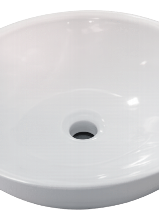 Lavamanos Blanco brillante, redondo en forma de tazon - Nube de Cerámica - Super Ceramic Colombia