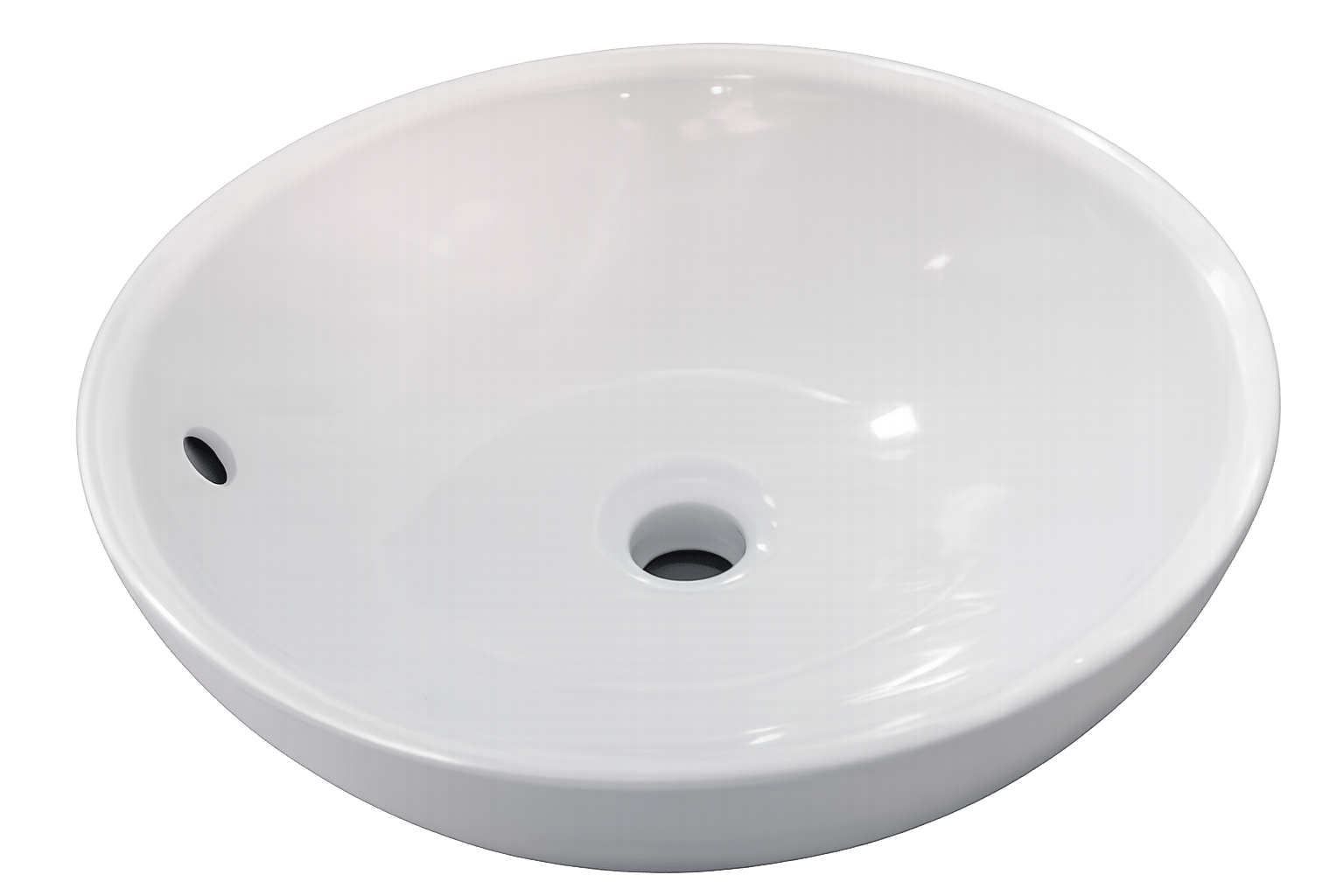 Lavamanos Blanco brillante, redondo en forma de tazon - Nube de Cerámica - Super Ceramic Colombia