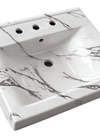 Lavamanos Rectangular de empotrar en mueble - Serenity Basin (Ref. BSA2874) - Super Ceramic Colombia