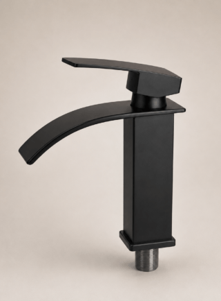 Grifo para Lavamanos De caña baja, negro - Diamond Drop - Super Ceramic Colombia