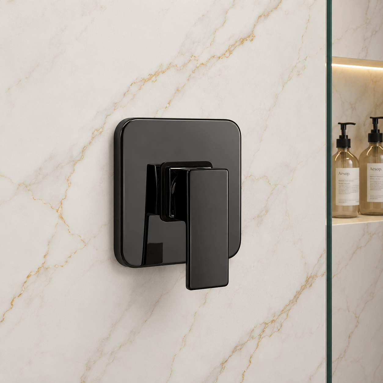 Grifo para Ducha Metalico, elegante - Cascade Royale (Ref. BSA4438-B) - Super Ceramic Colombia