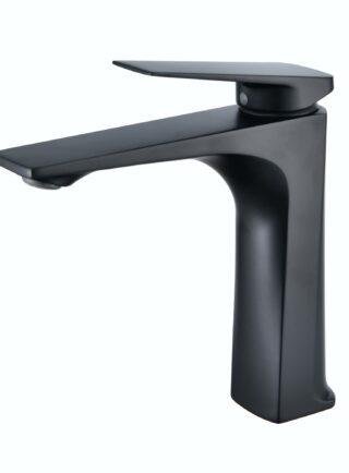 Grifo para Lavamanos De caña alta de base cuadrada, metalico - Elegance Chrome - Super Ceramic Colombia