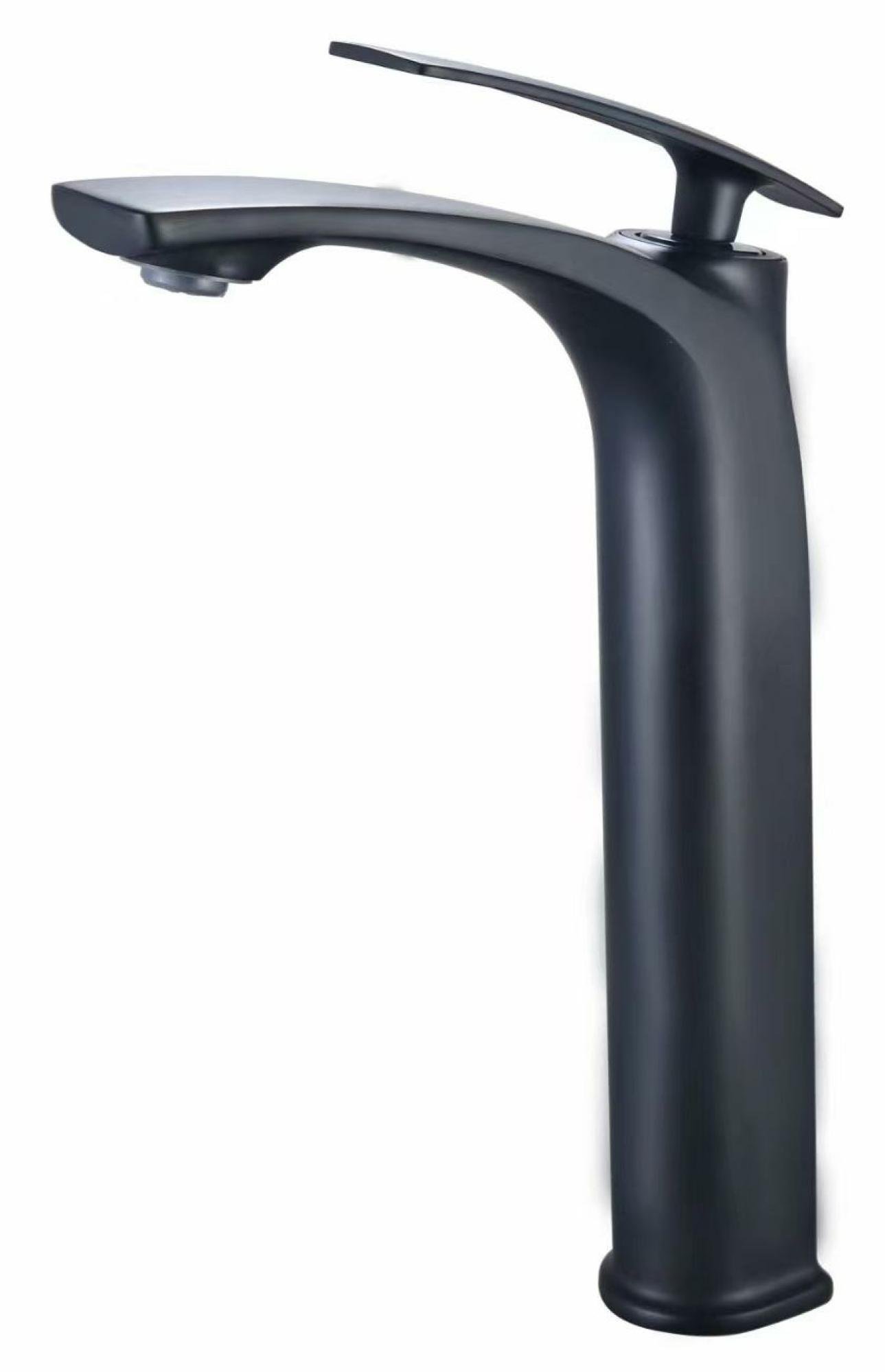 Grifo para Lavamanos De caña alta de base cuadrada, metalico - Diamond Drop (Ref. BSA4430-B) - Super Ceramic Colombia