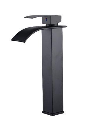 Grifo para Lavamanos De caña alta, negro - Prestige Gold - Super Ceramic Colombia