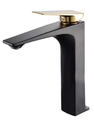 Grifo para Lavamanos De caña alta de base cuadrada, metalico - Serenity Wave (Ref. BSA4433-D) - Super Ceramic Colombia