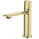 Grifo para Lavamanos De caña baja de base cuadrada, metalico - Diamond Drop - Super Ceramic Colombia