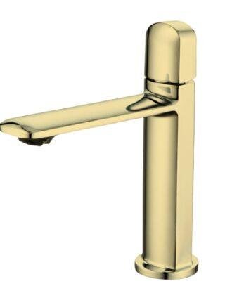 Grifo para Lavamanos De caña baja de base cuadrada, metalico - Diamond Drop - Super Ceramic Colombia