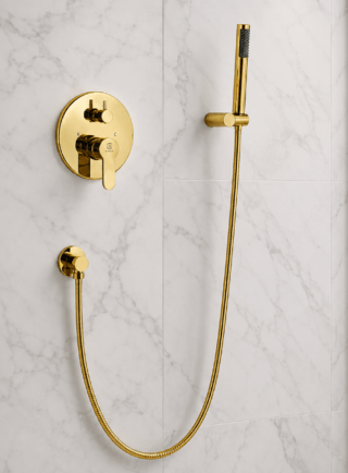 Ducha Teleducha - Cascada Imperial (Ref. BSA4441-G) - Super Ceramic Colombia