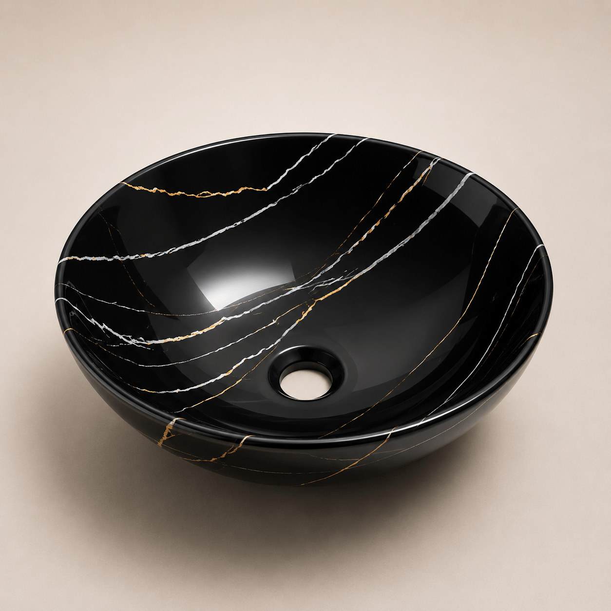 Lavamanos Redondo, tipo tazon - Elegance Oval (Ref. BSA2818-LG) - Super Ceramic Colombia