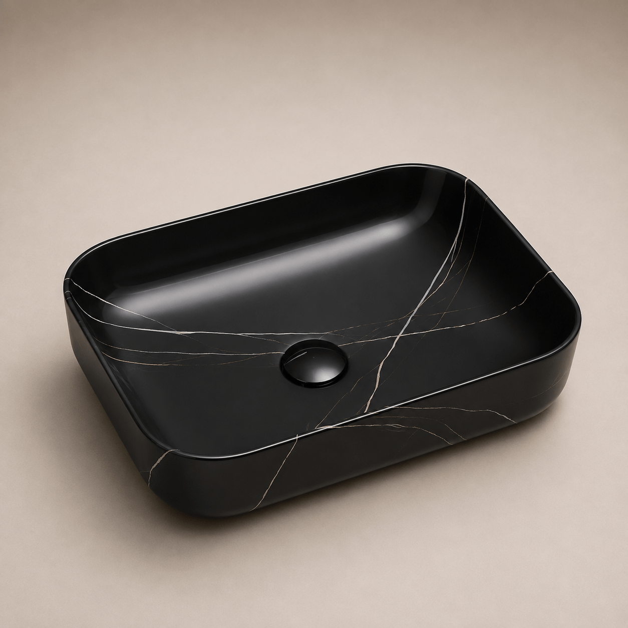 Lavamanos Rectangular, de sobreponer - Elegance Oval (Ref. BSA2814-LG) - Super Ceramic Colombia