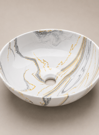 Lavamanos Redondo, tipo tazon - Crystal Basin - Super Ceramic Colombia