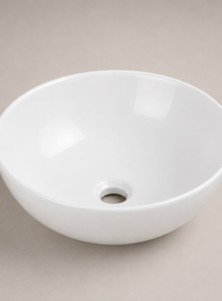 Lavamanos Blanco mate, tipo cuenco - Aurora - Super Ceramic Colombia